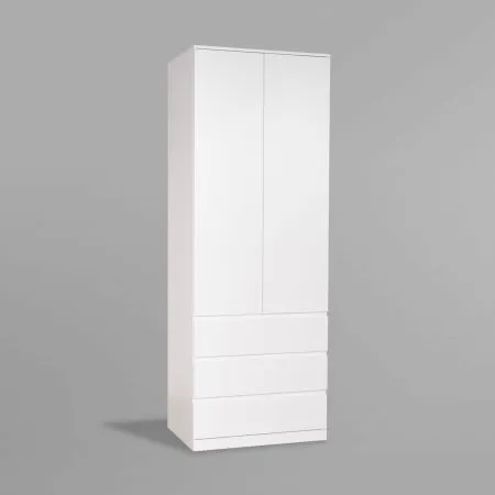 S01187 Варма Стор 80 шкаф распашной 222х80х57, белый