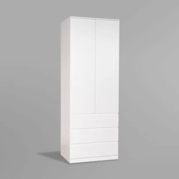 S01187 Варма Стор 80 шкаф распашной 222х80х57, белый