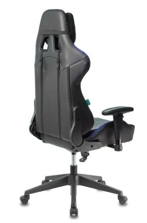 Кресло игровое Zombie VIKING 5 AERO черный/синий экокожа с подголов. крестов. пластик