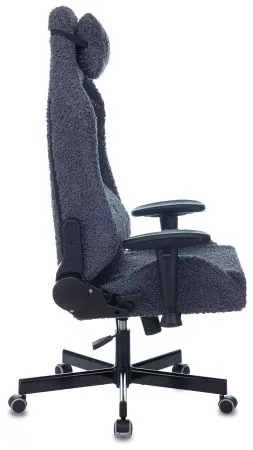 Кресло игровое Knight T1 синий экомех с подголов. крестов. металл