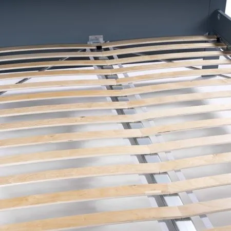 2.08.04.060.16 САГА кровать двойная 140х200 темно-бирюзовая/ясень