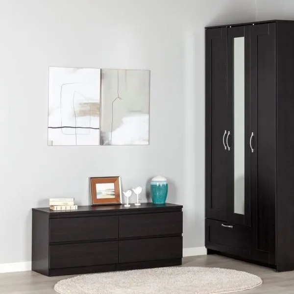 2.03.03.100.5 КАСТОР тумба 4 ящика RU Дуб Венге