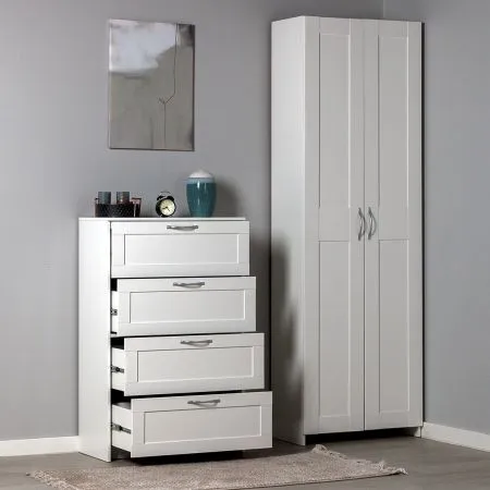 2.02.02.060.1 СИРИУС комод "4 ящика белый RU"