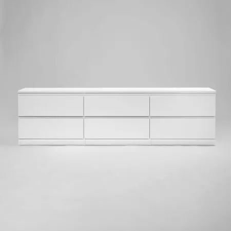 2.03.03.110.1 КАСТОР тумба 6 ящиков RU белая