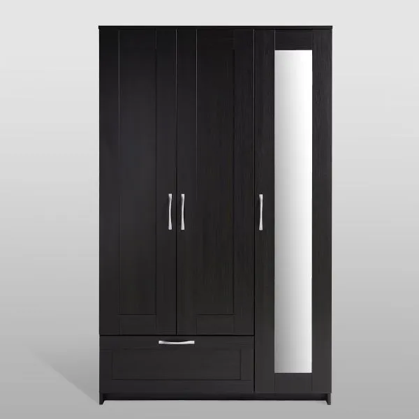 Шкаф СИРИУС трехдверный с выдвижным ящиком, цвет Дуб Венге