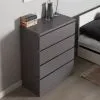 S01064 Варма 4 комод 80х100х40, серый