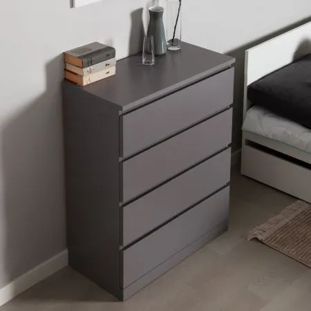 S01064 Варма 4 комод 80х100х40, серый