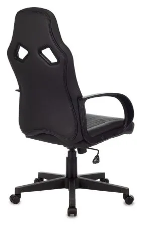 Кресло игровое Zombie RUNNER черный/желтый экокожа крестов. пластик