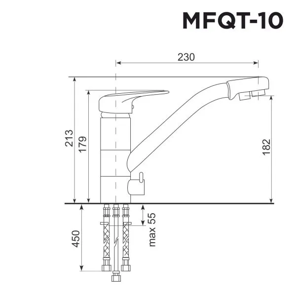 Кухонный смеситель MAUNFELD MFQT-10 Кремовый