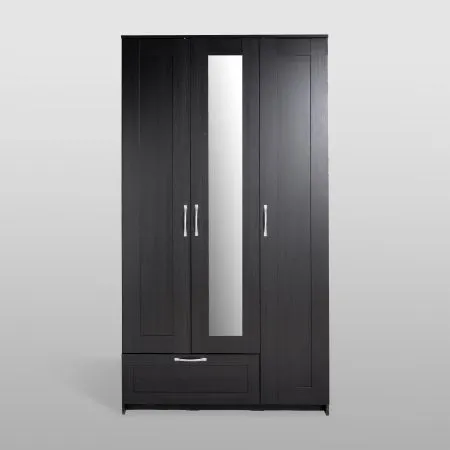 2.02.01.510.5 СИРИУС шкаф 3 двери и 1 ящик 117х59х220 Дуб Венге RU (с 1 зеркалом)