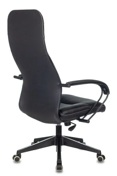 Кресло руководителя Бюрократ CH-608/ECO черный экокожа крестов. пластик