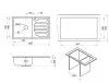 8601, БАЗАЛЬТ, кухонная мойка, кварц