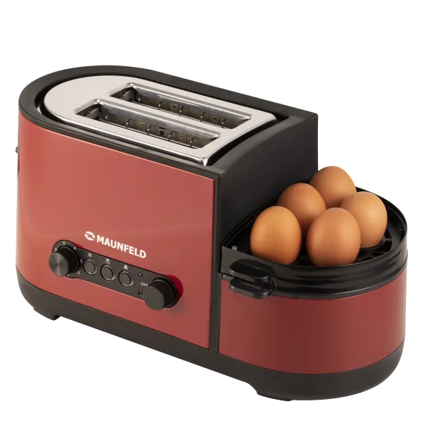 Тостер MAUNFELD MF-820CH PRO Вишневый