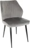 Стул для дома Бюрократ CH-K5_2 комплект 2шт т.серый Holland 18 металл черный на ножках (CH-K5_1/HL18_2)