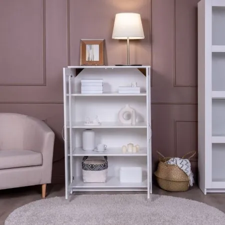 2.02.03.390.1 СИРИУС тумба 2 двери со стеклом 78х123 белая RU