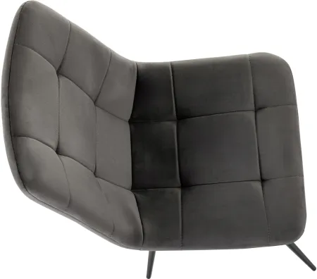 Стул для дома Бюрократ CH-K1 т.серый Holland 18 металл черный на ножках (CH-K1_1/HL18)