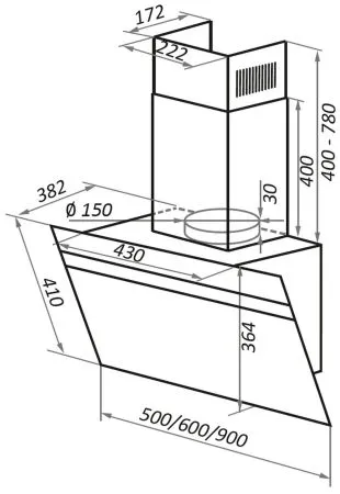 Кухонная вытяжка MAUNFELD Medway 60 Белый