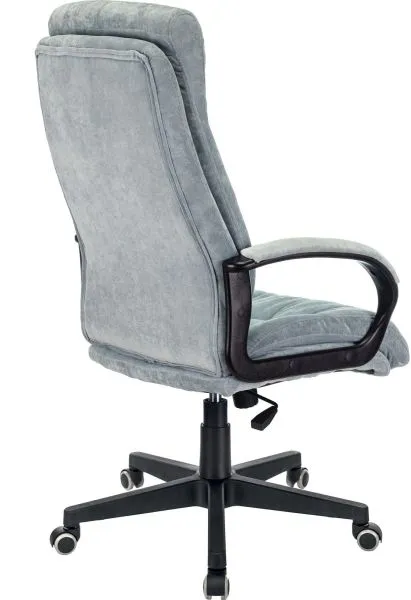 Кресло руководителя Бюрократ CH-824 Fabric серо-голубой Light-28 крестов. пластик