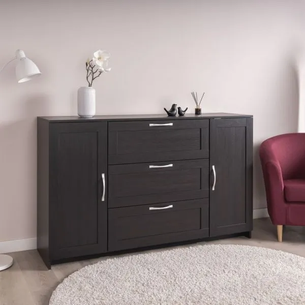 2.02.03.290.5 СИРИУС тумба 2 двери и 3 ящика 156х95 Дуб Венге RU