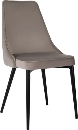 Стул для дома Бюрократ CH-K4_2 комплект 2шт т.бежевый Holland 61 металл черный на ножках (CH-K4_1/HL61_2)