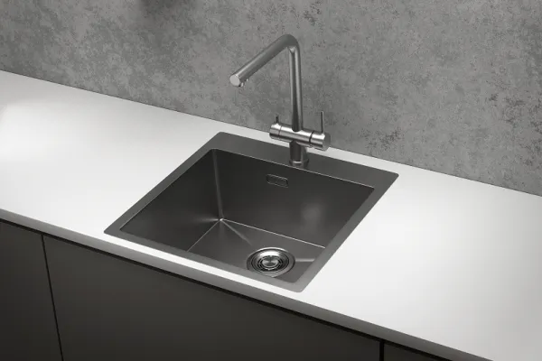 5151, СТАЛЬ САТИН, стальная кухонная мойка