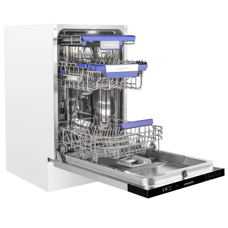 Посудомоечная машина с авто-открыванием MAUNFELD MLP45230 Light Beam Wi-Fi Нержавеющая сталь