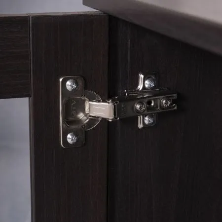 2.02.03.360.5 СИРИУС тумба 2 двери со стеклом 78х95 Дуб Венге RU