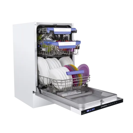 Посудомоечная машина с лучом на полу MAUNFELD MLP-08IMR Нержавеющая сталь