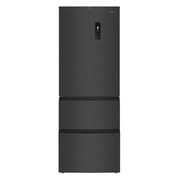 Холодильник-морозильник MAUNFELD MFF180NFE01 Черная нержавеющая сталь