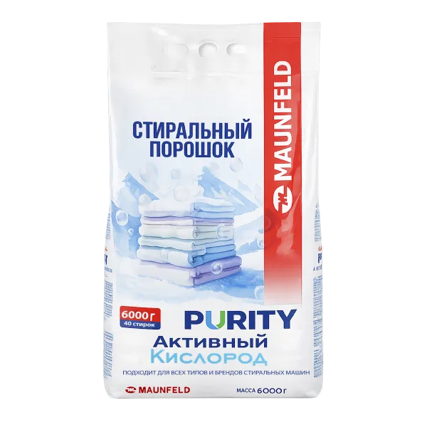 Стиральный порошок  Maunfeld Purity Активный кислород Automat 6000г MVM6000AO