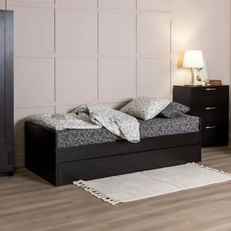 2.02.08.450.5 СИРИУС кровать раздвижная с ящиками 90х200 Дуб Венге RU