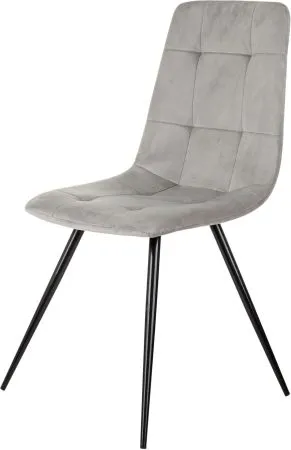 Стул для дома Бюрократ CH-K1_4 комплект 4шт св.серый Holland 09 металл черный на ножках (CH-K1_1/HL09_4)