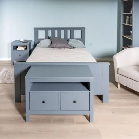 2.08.04.060.6 САГА кровать двойная 140х200 темно-бирюзовая