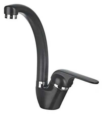 2024, ЧЁРНЫЙ, СМЕСИТЕЛЬ КУХОННЫЙ