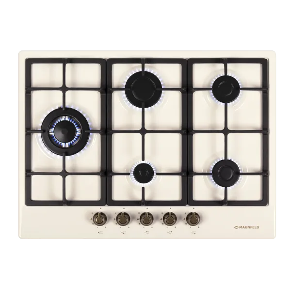 Газовая варочная панель MAUNFELD EGHE.75.33CR\G Бежевый