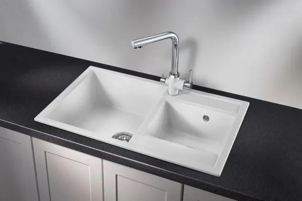 8201, АРКТИК (БЕЛЫЙ), кухонная мойка, кварц