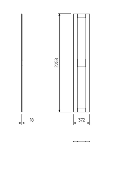 2.06.14.340.4 МАКС комплект дверей 75 (2 заполнения) серый, ручка-кнопка