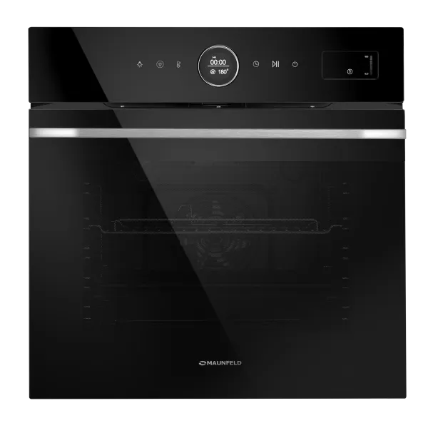 Шкаф духовой электрический с паром MAUNFELD EOEH7617STB Черный