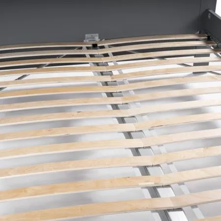 2.08.04.060.15 САГА кровать двойная 140х200 серая/ясень