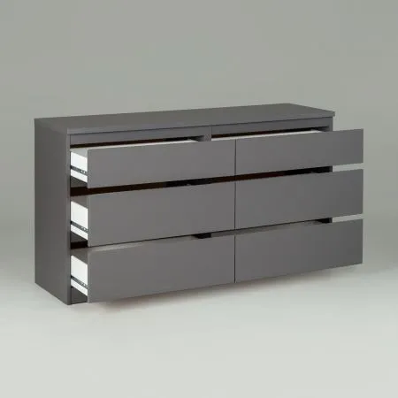 2.03.02.080.4 КАСТОР комод 6 ящиков RU серый