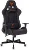 Кресло игровое Knight Armor черный ромбик экокожа с подголов. крестов. металл