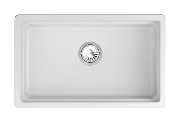 KS-7303iU, АРКТИК (БЕЛЫЙ), кухонная мойка, кварц