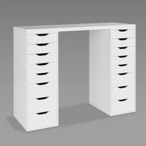 S00487 Ингар 2/88 стол письменный 140x106x55, белый