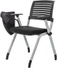 Стул Бюрократ X-Click-PP черный со столиком на ножках металл серый