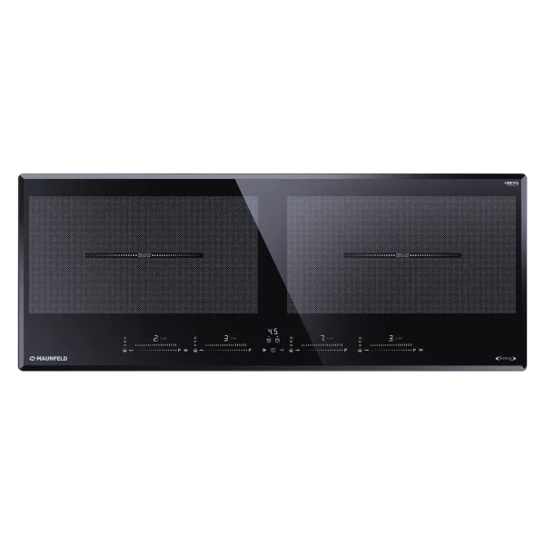 Индукционная варочная панель с двумя Flex Zone и Booster MAUNFELD CVI904SFLBK LUX Inverter Черный