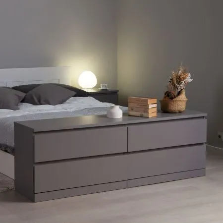 S01071 Варма 4Д комод 160х54х40, серый