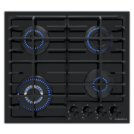 Газовая варочная панель MAUNFELD EGHG.64.63C Черный/черная фурнитура