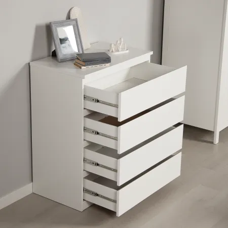 2.05.02.070.1 МАЛЬТА комод 4 ящика 80х99 белый RU