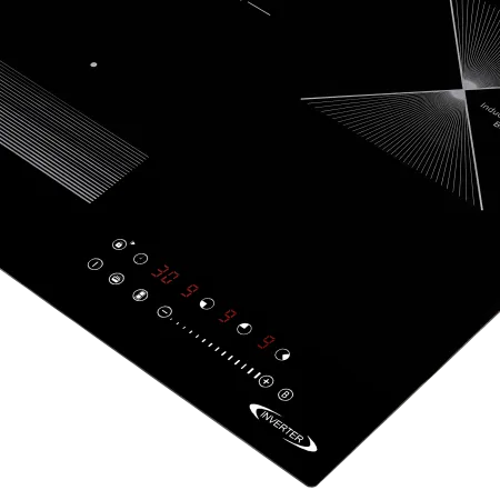 Индукционная варочная панель с объединением зон Bridge Induction MAUNFELD CVI453SBBKD Inverter Черный