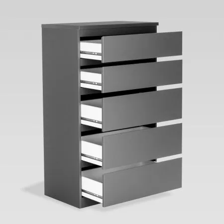 2.03.02.070.4 КАСТОР комод 5 ящиков RU серый